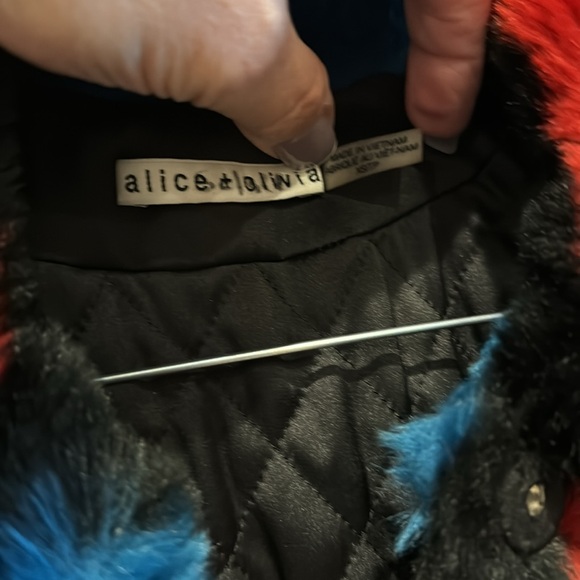 ALICE +OLIVIA FUR JACKET SIZE XS - Picture 3 of 11